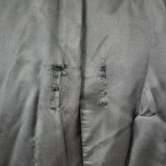 Women's Peruvian Connection Baby Llama & Lambswool Black Trench Coat Size 10 - Picture 11 of 12